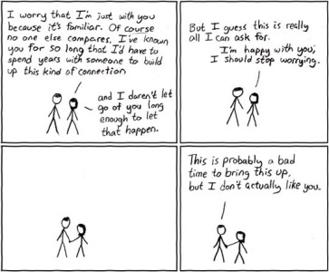XKCD comic. Incongruous, but funny.